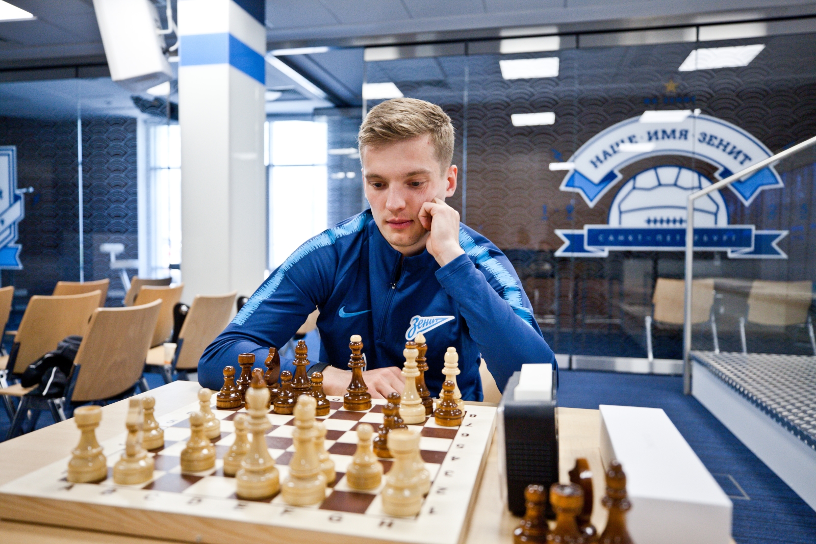 Финал шахматного турнира среди игроков «Зенита»-2 и «Зенита»-м