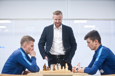 Финал шахматного турнира среди игроков «Зенита»-2 и «Зенита»-м