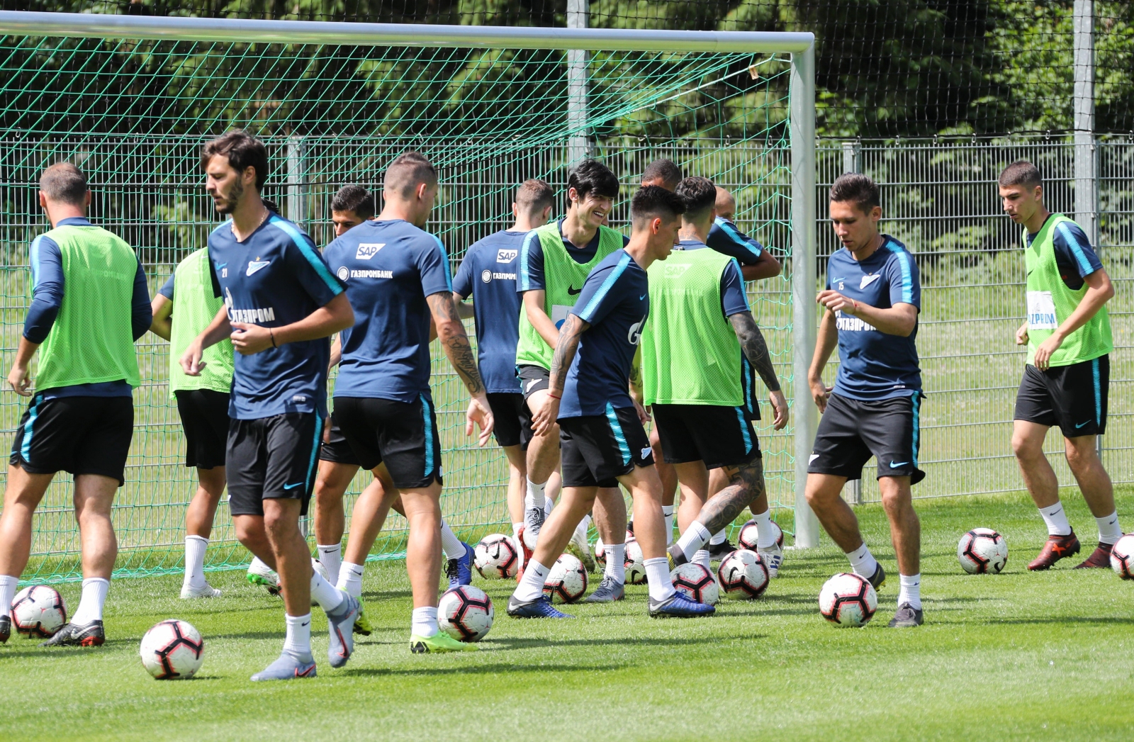 «Газпром»-тренировочные сборы в Австрии: 21 июня, утренняя тренировка