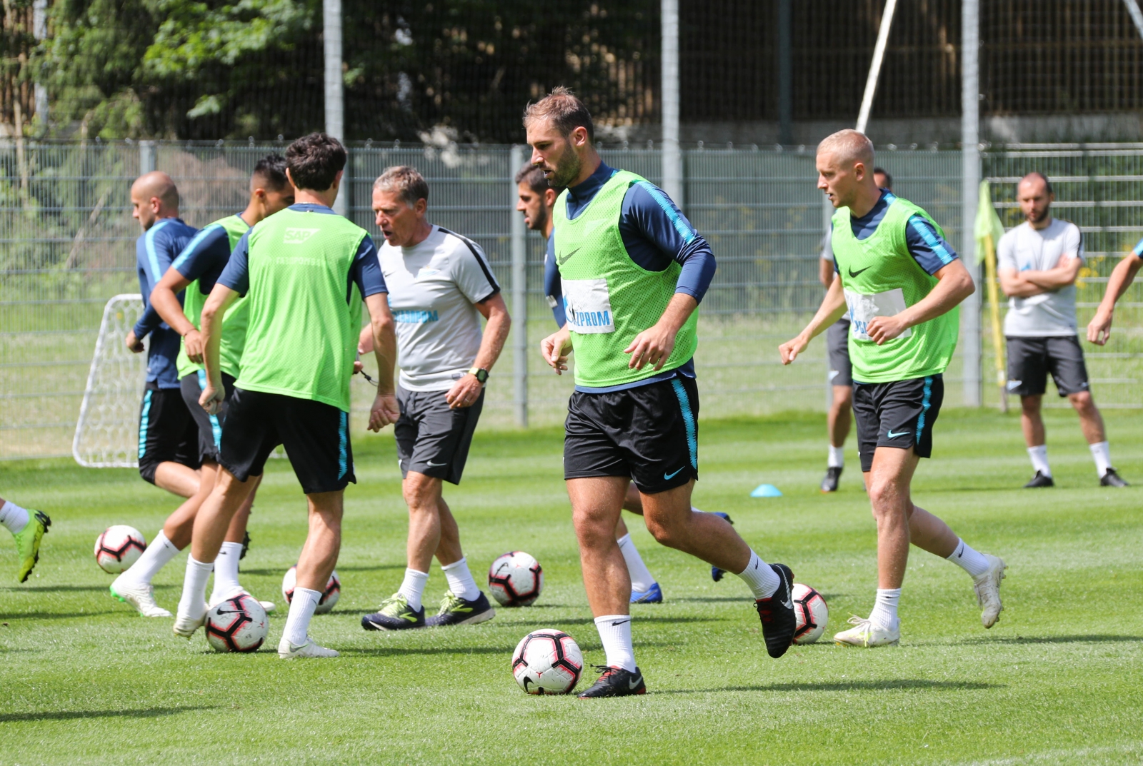 «Газпром»-тренировочные сборы в Австрии: 21 июня, утренняя тренировка