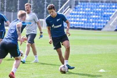 Первая тренировка «Зенита»-м после отпуска