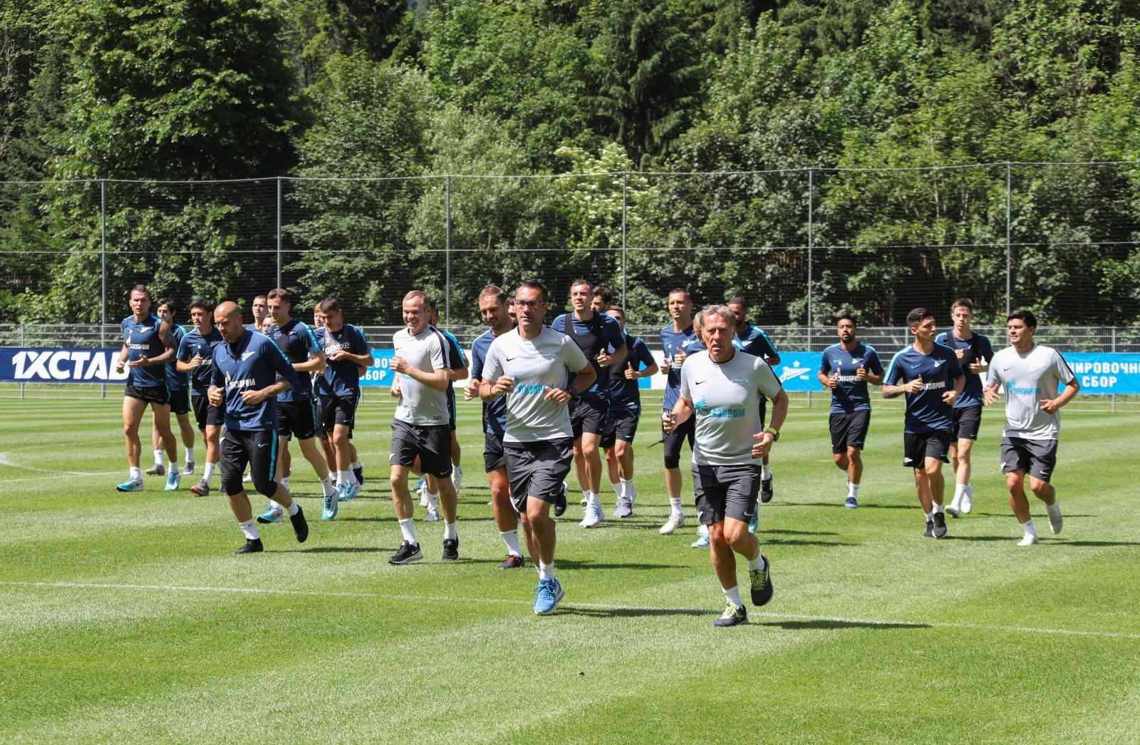 «Газпром»-тренировочные сборы в Австрии: 26 июня, утренняя тренировка