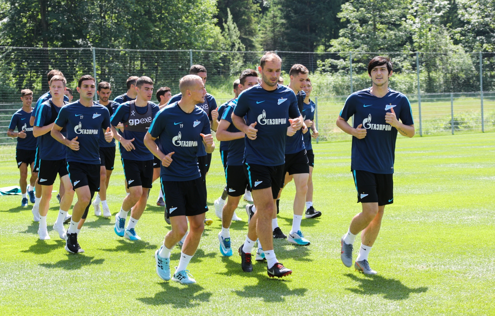 «Газпром»-тренировочные сборы в Австрии: 26 июня, утренняя тренировка