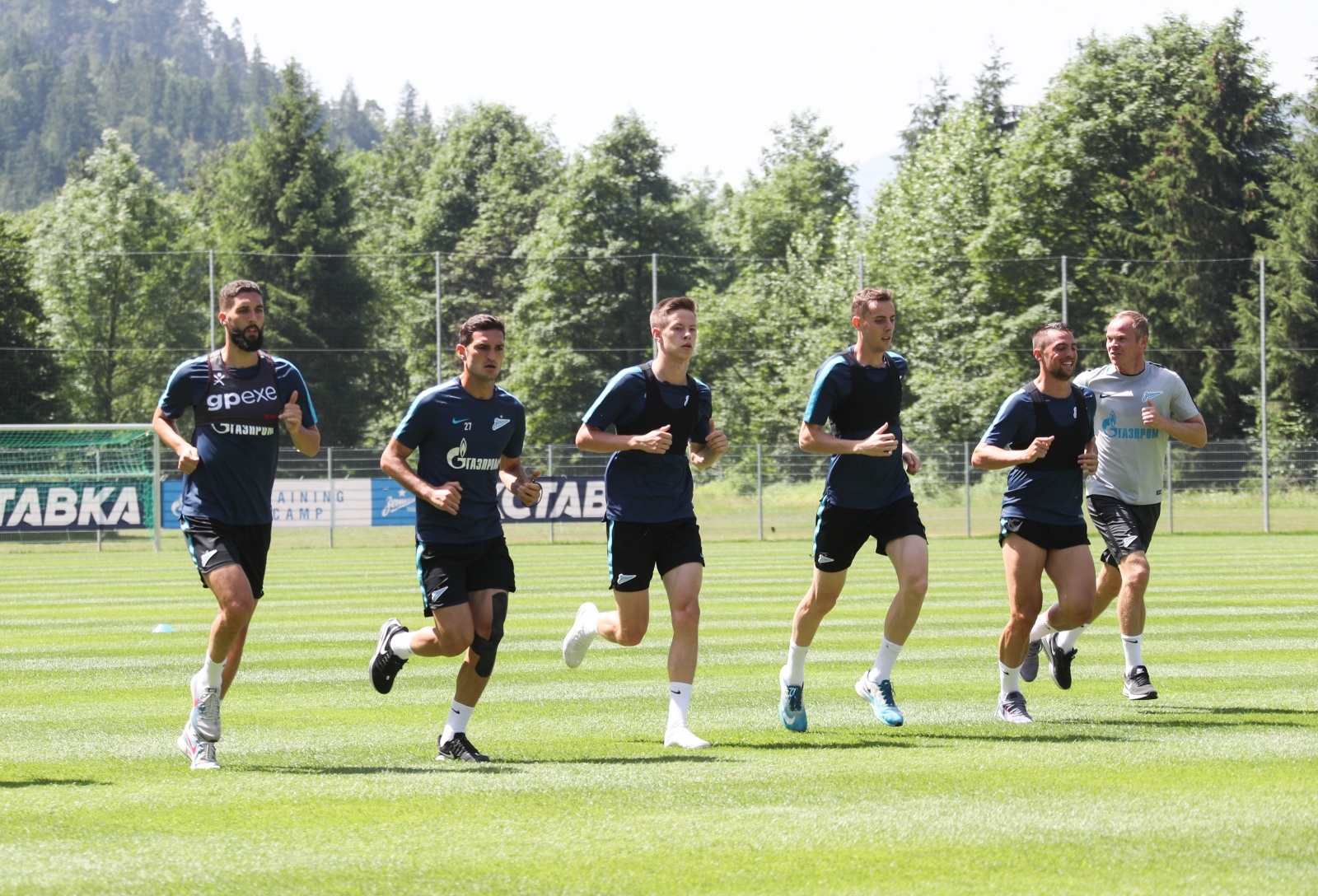 «Газпром»-тренировочные сборы в Австрии: 26 июня, утренняя тренировка