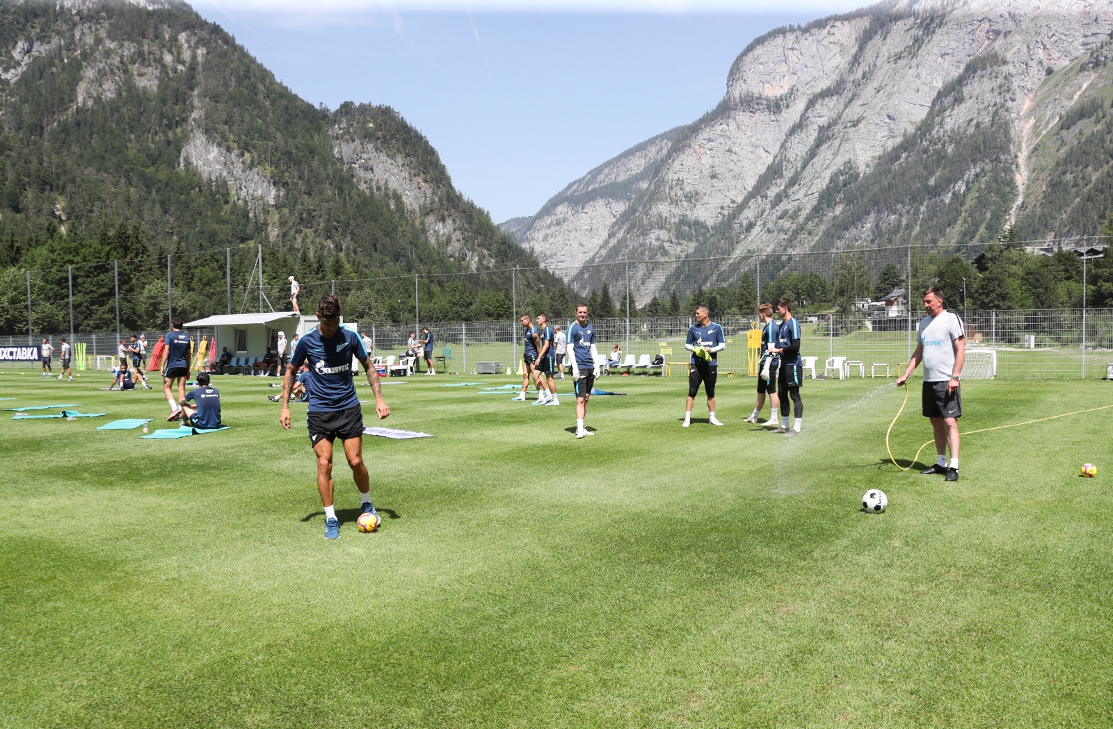 «Газпром»-тренировочные сборы в Австрии: 26 июня, утренняя тренировка