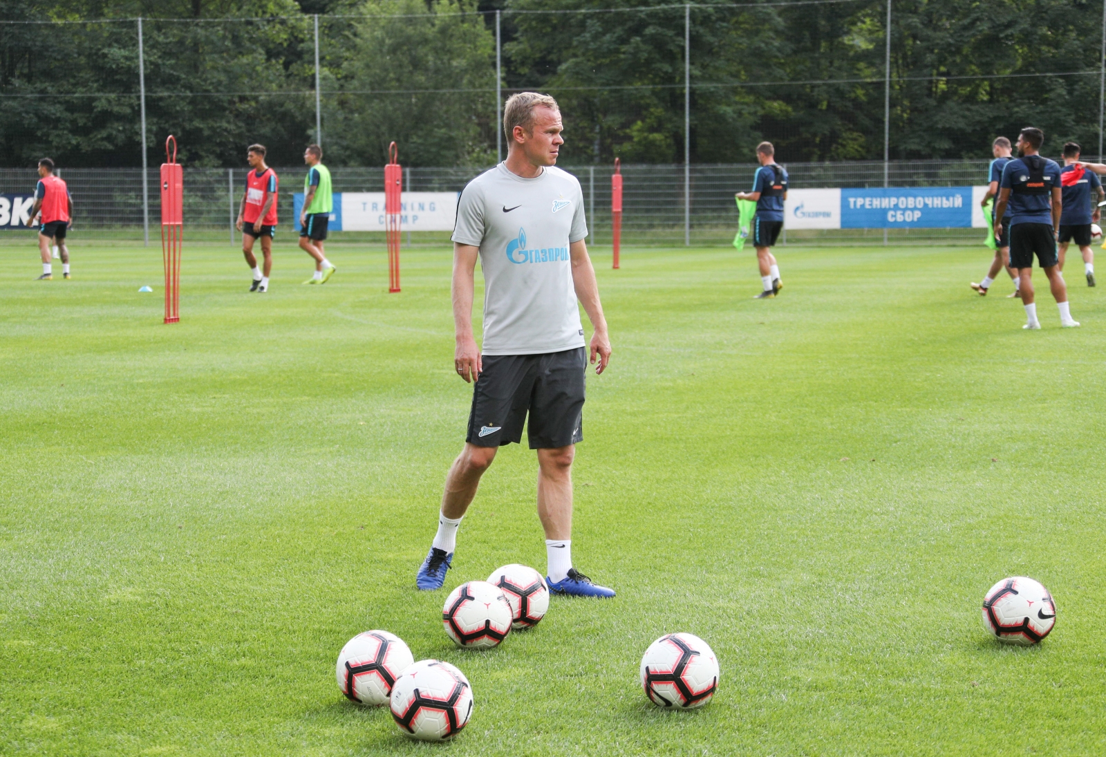 «Газпром»-тренировочные сборы в Австрии: 27 июня, вечерняя тренировка