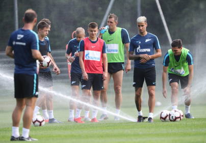 «Газпром»-тренировочные сборы в Австрии: 27 июня, вечерняя тренировка