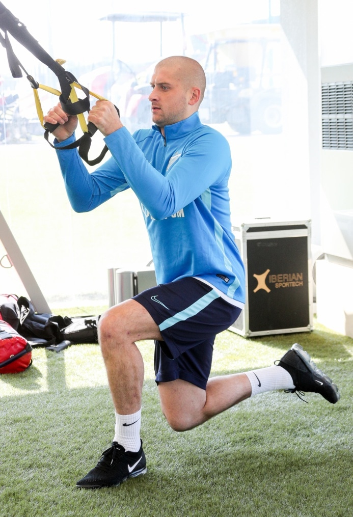 «Газпром»-тренировочные сборы в Катаре: 15 января, утренняя тренировка