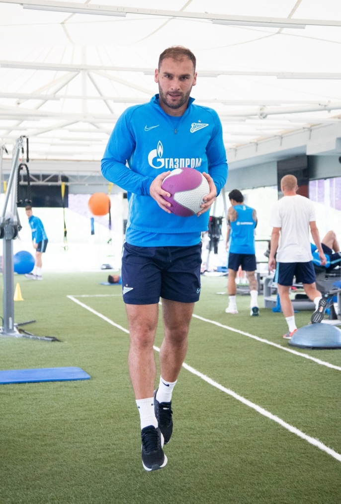 «Газпром»-тренировочные сборы в Катаре: 23 января, утренняя тренировка