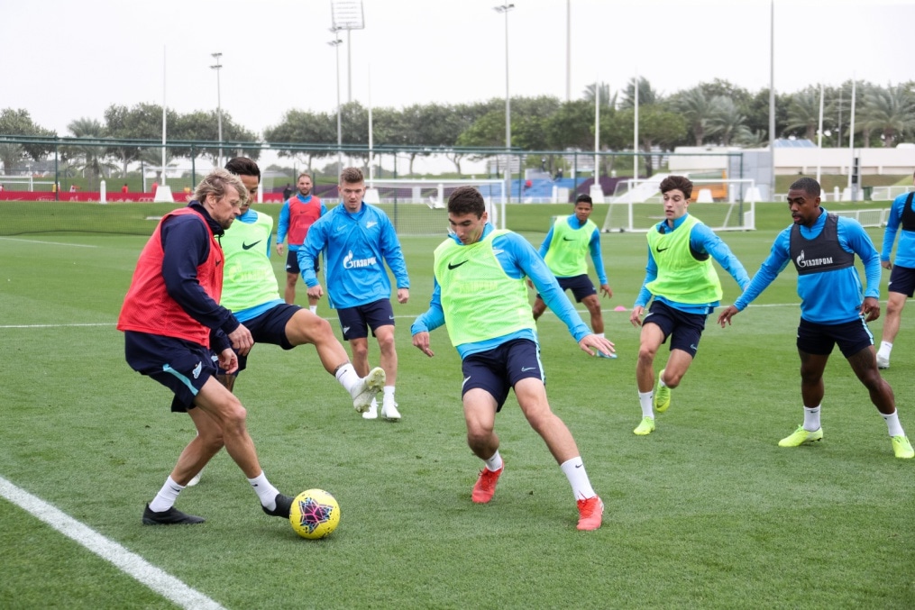 «Газпром»-тренировочные сборы в Катаре: 23 января, утренняя тренировка