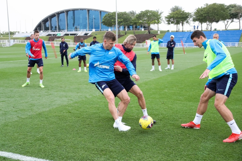 «Газпром»-тренировочные сборы в Катаре: 23 января, утренняя тренировка