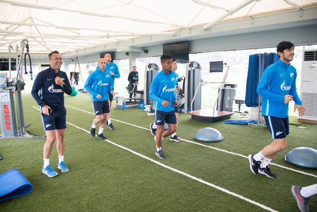 «Газпром»-тренировочные сборы в Катаре: 23 января, утренняя тренировка