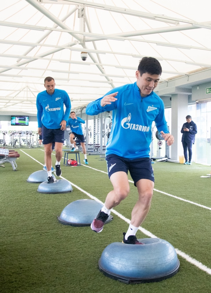 «Газпром»-тренировочные сборы в Катаре: 23 января, утренняя тренировка