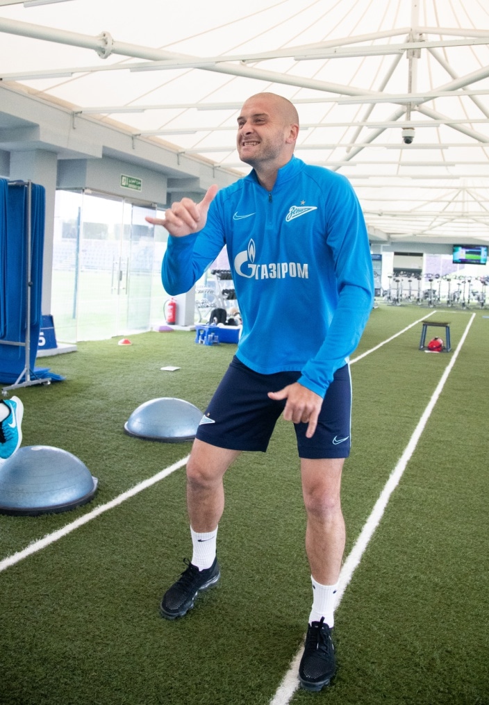 «Газпром»-тренировочные сборы в Катаре: 23 января, утренняя тренировка