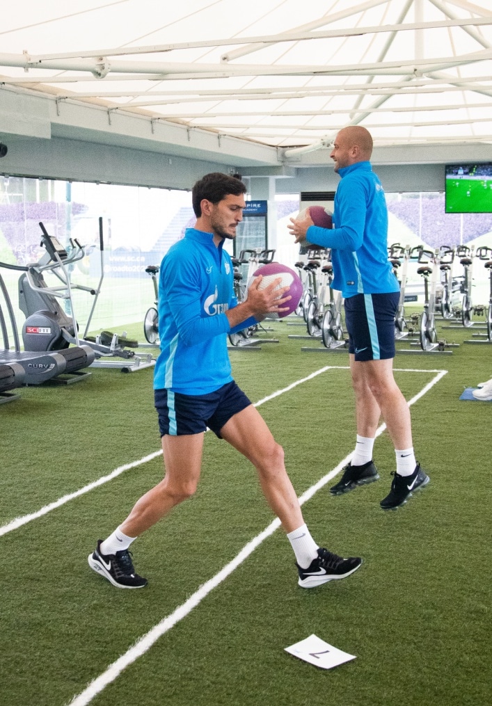 «Газпром»-тренировочные сборы в Катаре: 23 января, утренняя тренировка