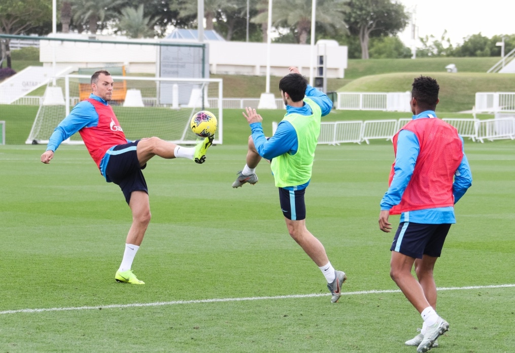 «Газпром»-тренировочные сборы в Катаре: 23 января, утренняя тренировка