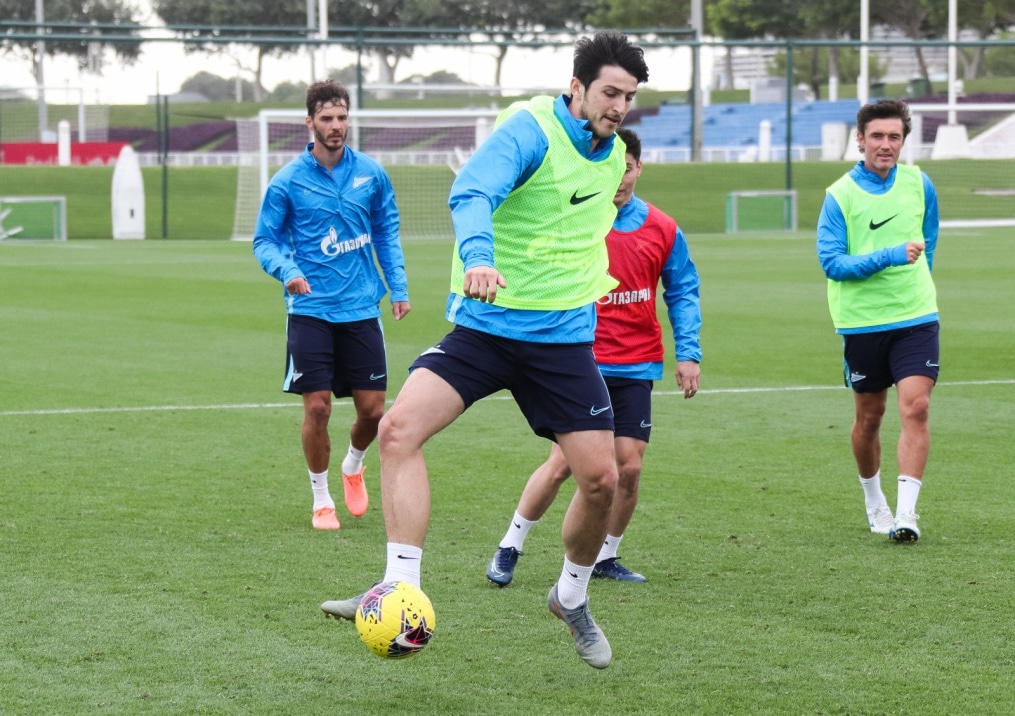 «Газпром»-тренировочные сборы в Катаре: 23 января, утренняя тренировка