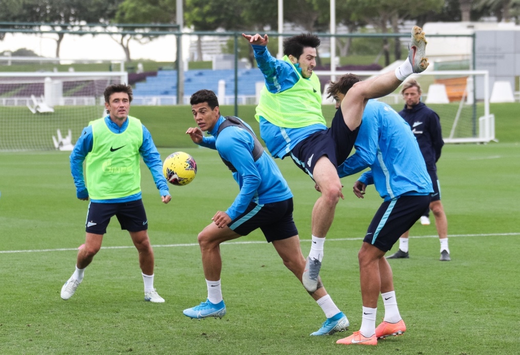 «Газпром»-тренировочные сборы в Катаре: 23 января, утренняя тренировка