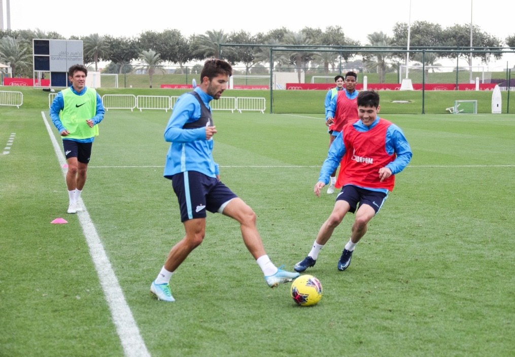 «Газпром»-тренировочные сборы в Катаре: 23 января, утренняя тренировка
