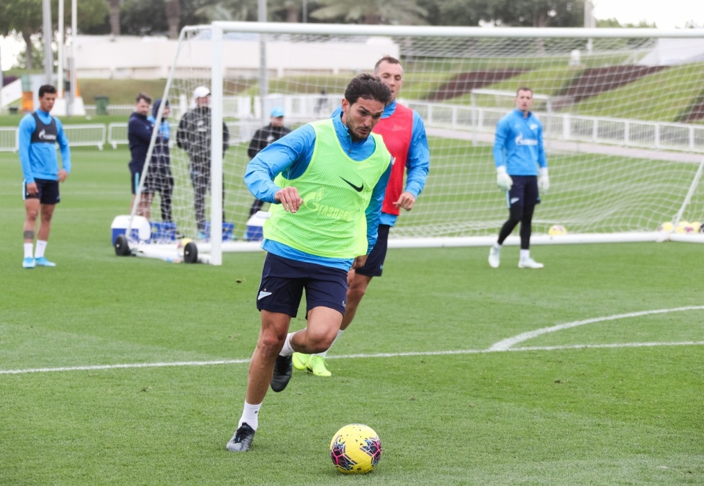 «Газпром»-тренировочные сборы в Катаре: 23 января, утренняя тренировка