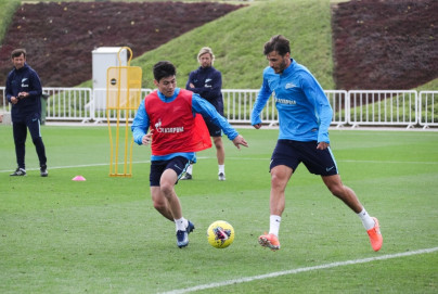 «Газпром»-тренировочные сборы в Катаре: 23 января, утренняя тренировка