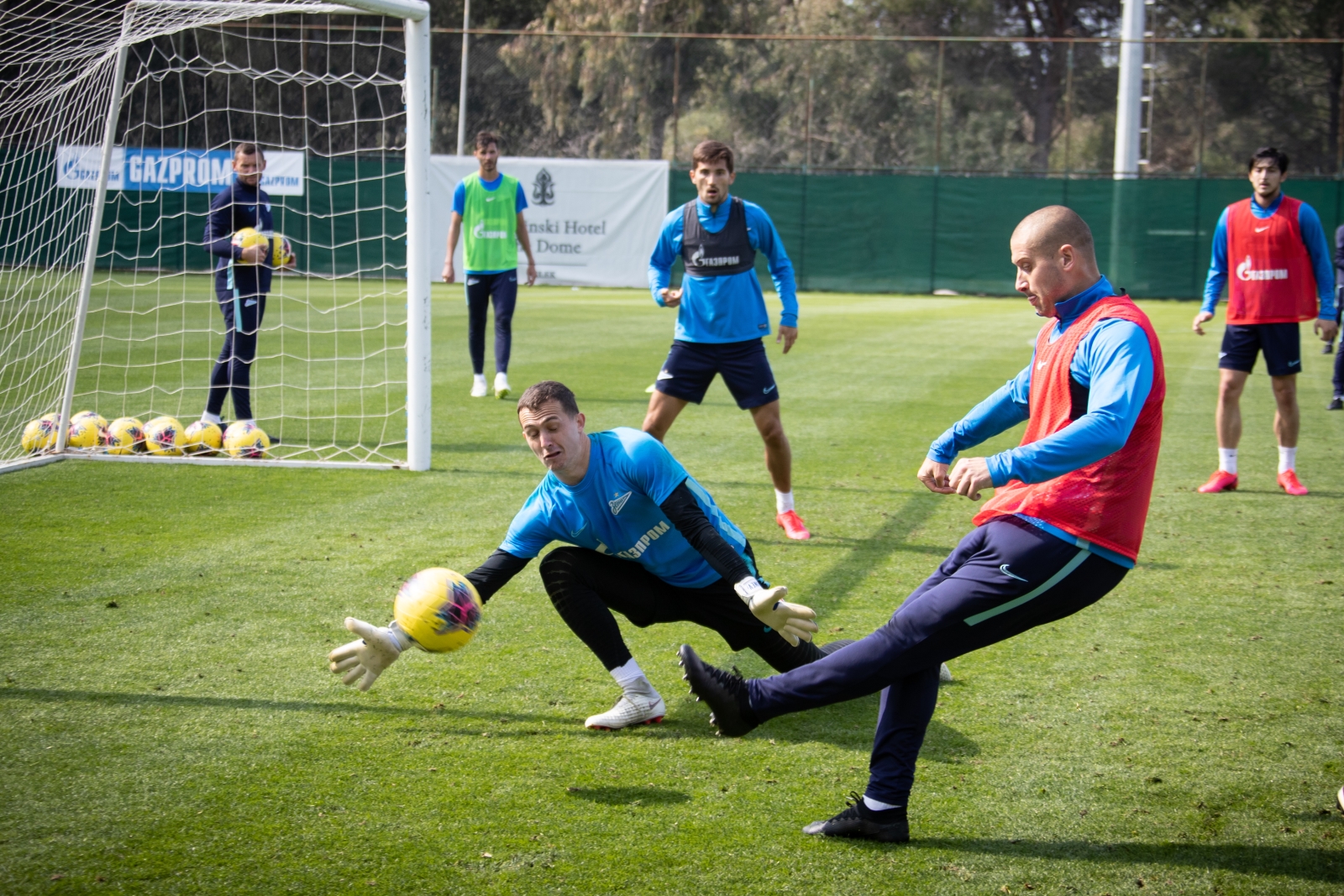 «Газпром»-тренировочные сборы в Турции: 20 февраля, утренняя тренировка