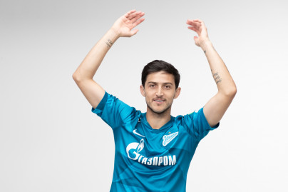 Фотосессия футболистов и тренеров основного состава ФК «Зенит» сезона 2019/20