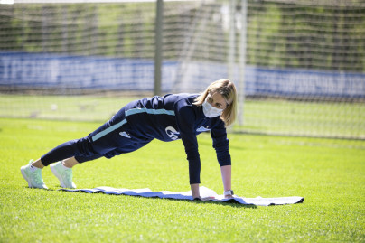 Первая летняя тренировка «Зенита» в Удельном парке