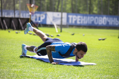 Первая летняя тренировка «Зенита» в Удельном парке