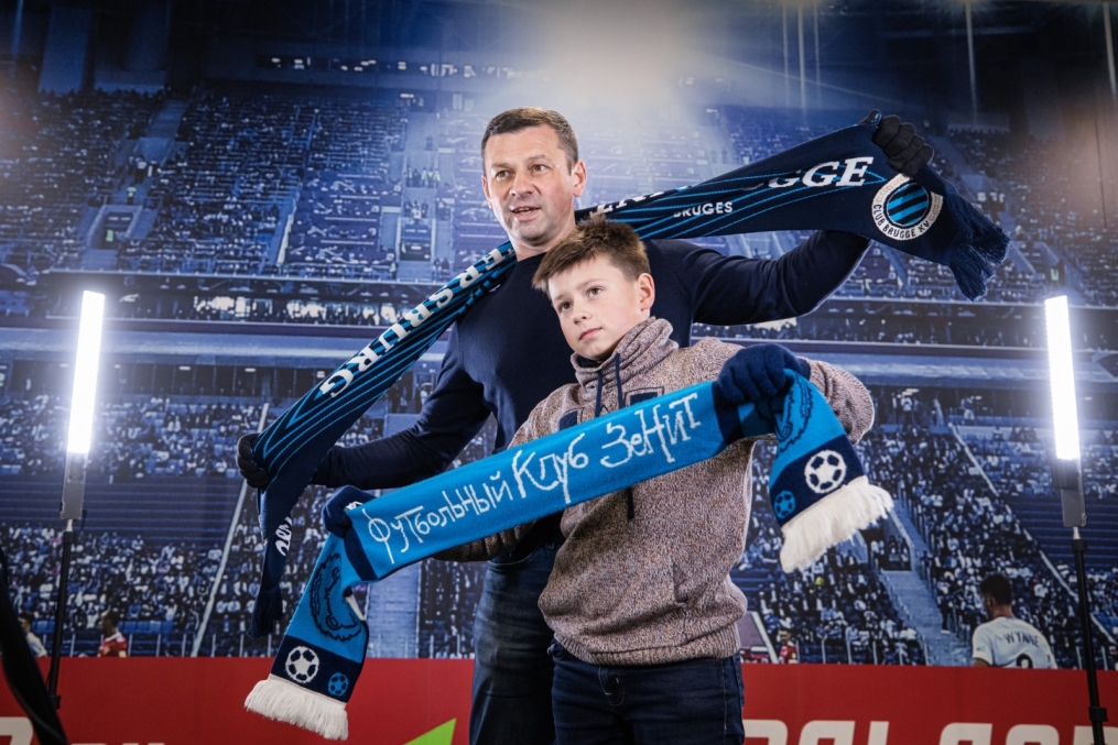 Фан-променад на матче Лиги Чемпионов УЕФА 2020/21, «Зенит» — «Брюгге»