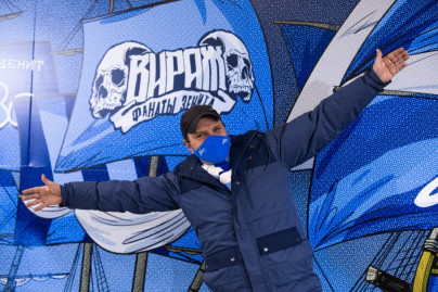 Фан-променад на матче Лиги Чемпионов УЕФА 2020/21, «Зенит» — «Брюгге»