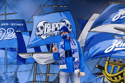 Фан-променад на матче Лиги Чемпионов УЕФА 2020/21, «Зенит» — «Брюгге»