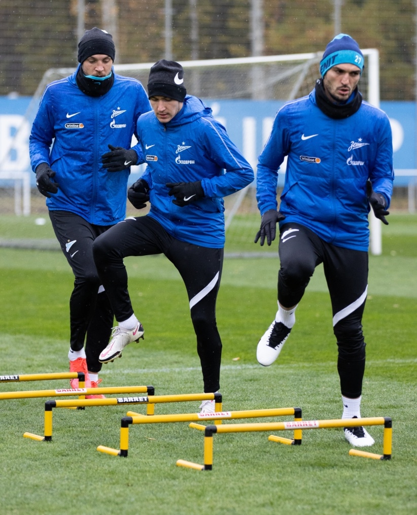 Тренировка «Зенита» перед матчем с «Рубином»