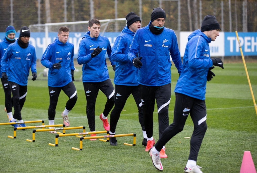 Тренировка «Зенита» перед матчем с «Рубином»