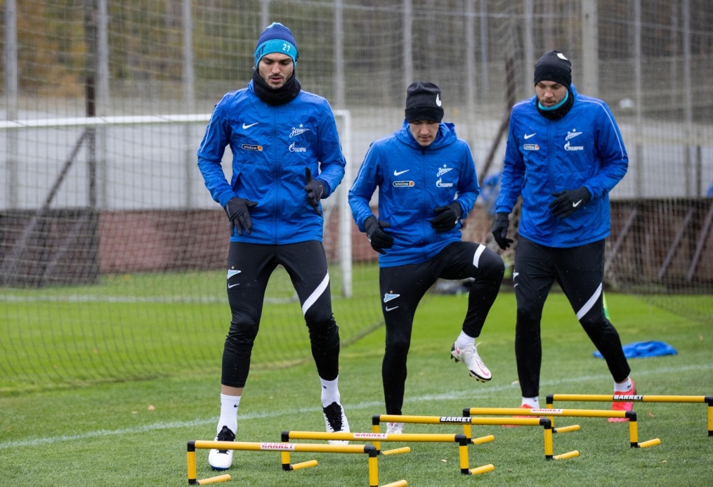 Тренировка «Зенита» перед матчем с «Рубином»