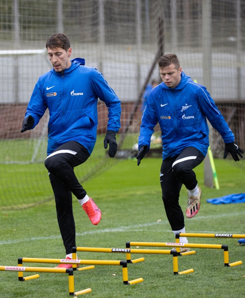 Тренировка «Зенита» перед матчем с «Рубином»