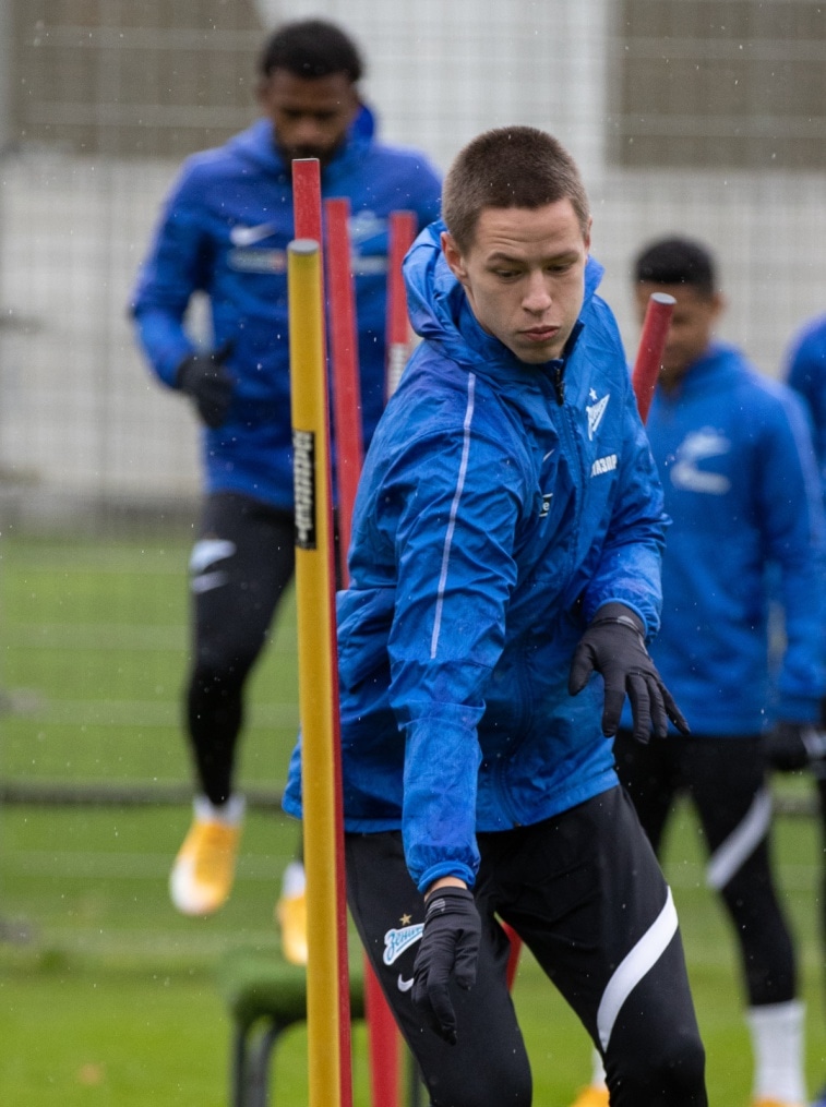 Тренировка «Зенита» перед матчем с «Рубином»