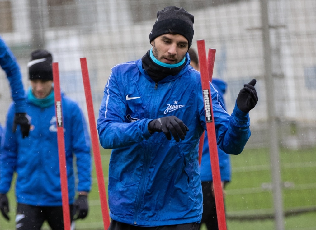 Тренировка «Зенита» перед матчем с «Рубином»