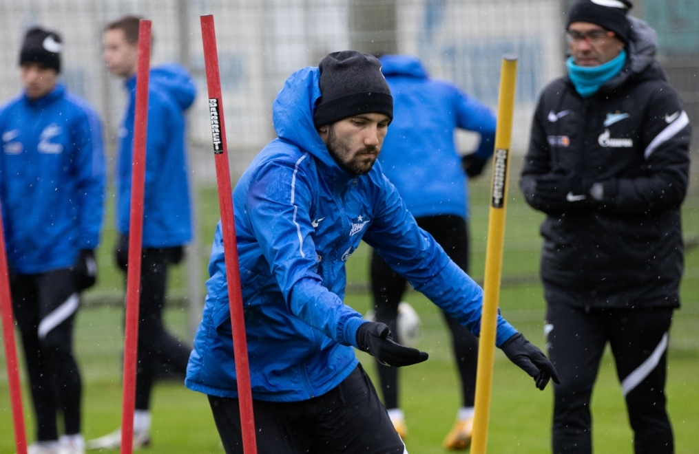 Тренировка «Зенита» перед матчем с «Рубином»