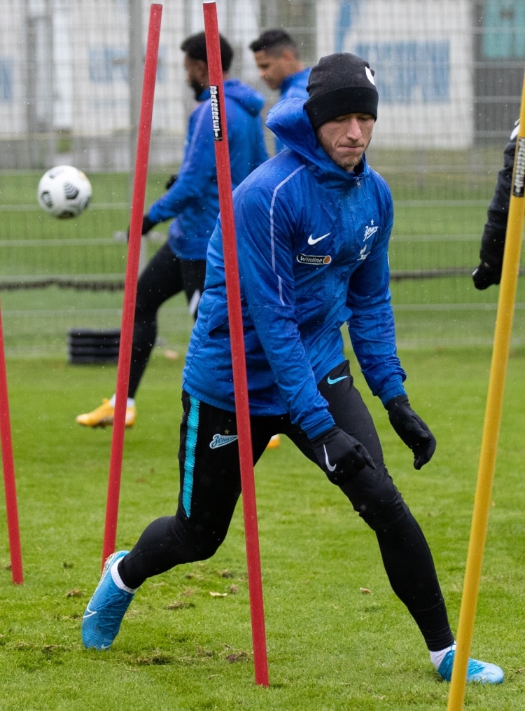 Тренировка «Зенита» перед матчем с «Рубином»