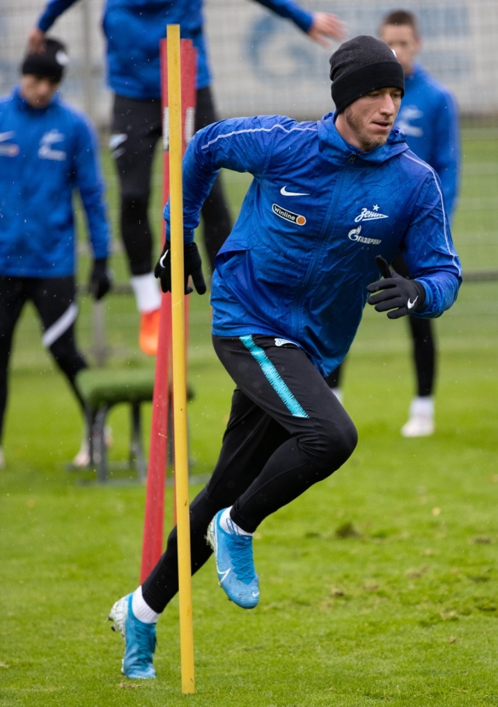 Тренировка «Зенита» перед матчем с «Рубином»