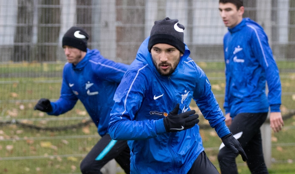 Тренировка «Зенита» перед матчем с «Рубином»