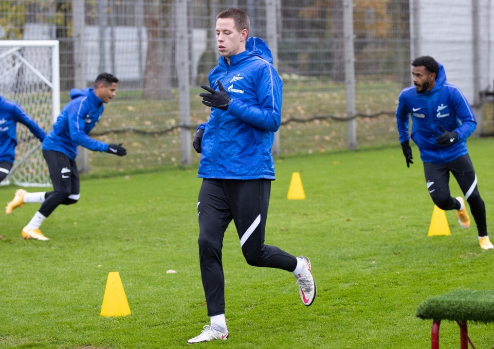 Тренировка «Зенита» перед матчем с «Рубином»