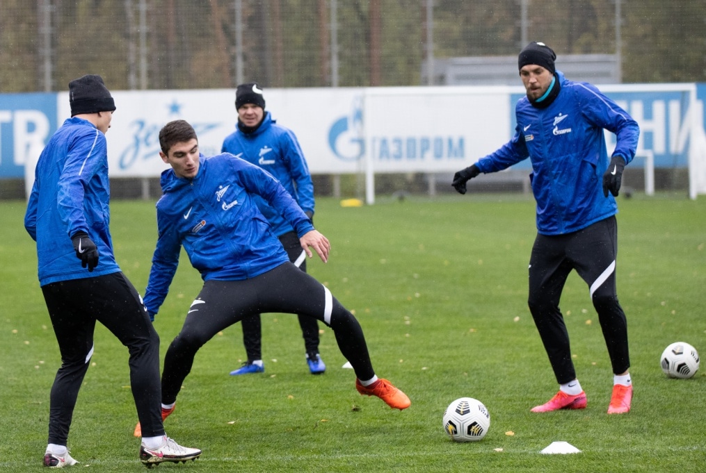 Тренировка «Зенита» перед матчем с «Рубином»