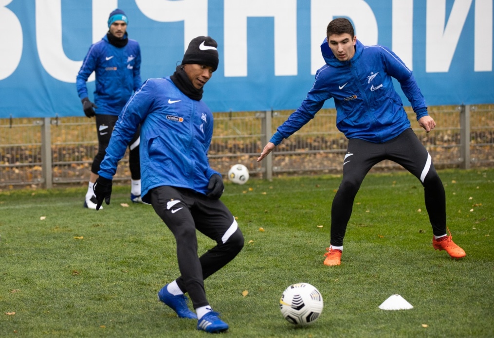 Тренировка «Зенита» перед матчем с «Рубином»