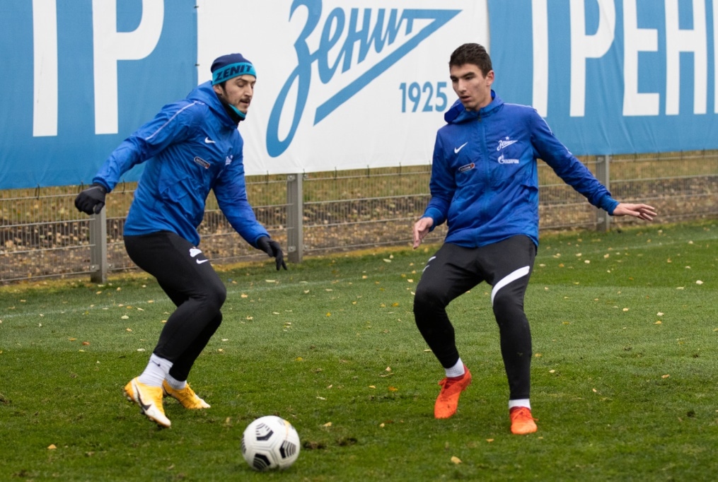 Тренировка «Зенита» перед матчем с «Рубином»