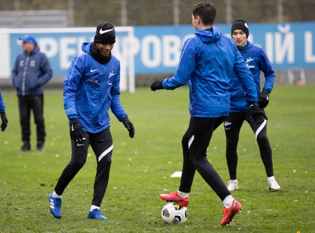 Тренировка «Зенита» перед матчем с «Рубином»