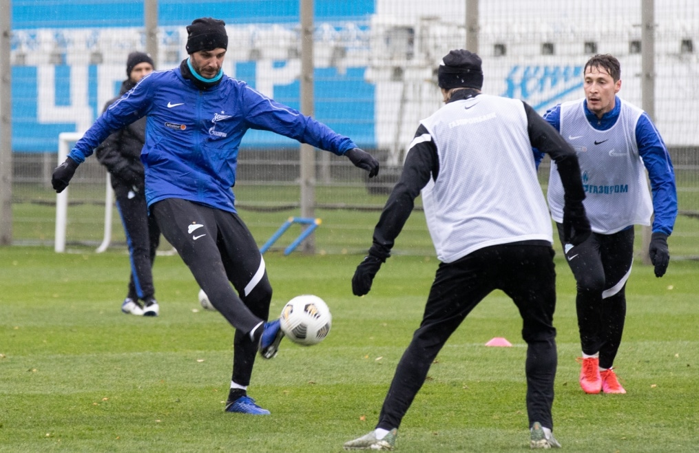 Тренировка «Зенита» перед матчем с «Рубином»