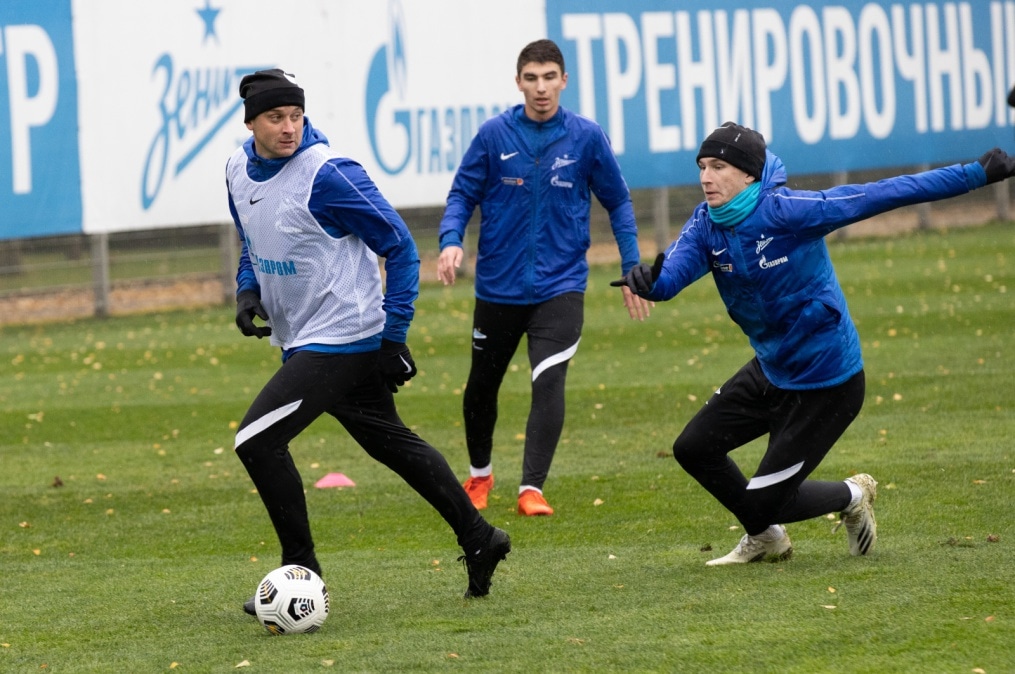 Тренировка «Зенита» перед матчем с «Рубином»