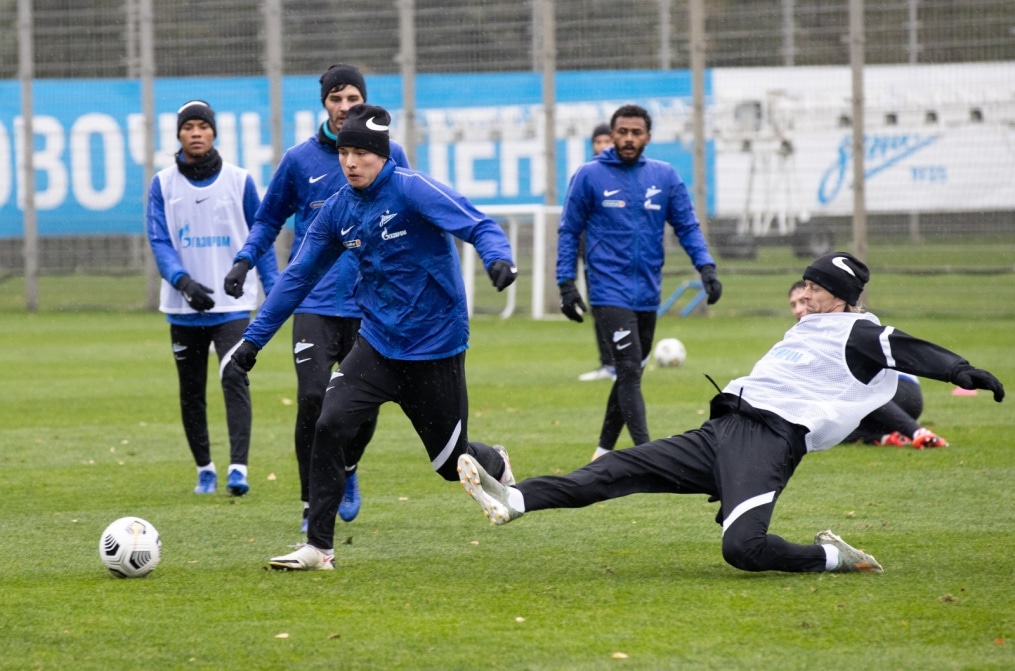 Тренировка «Зенита» перед матчем с «Рубином»